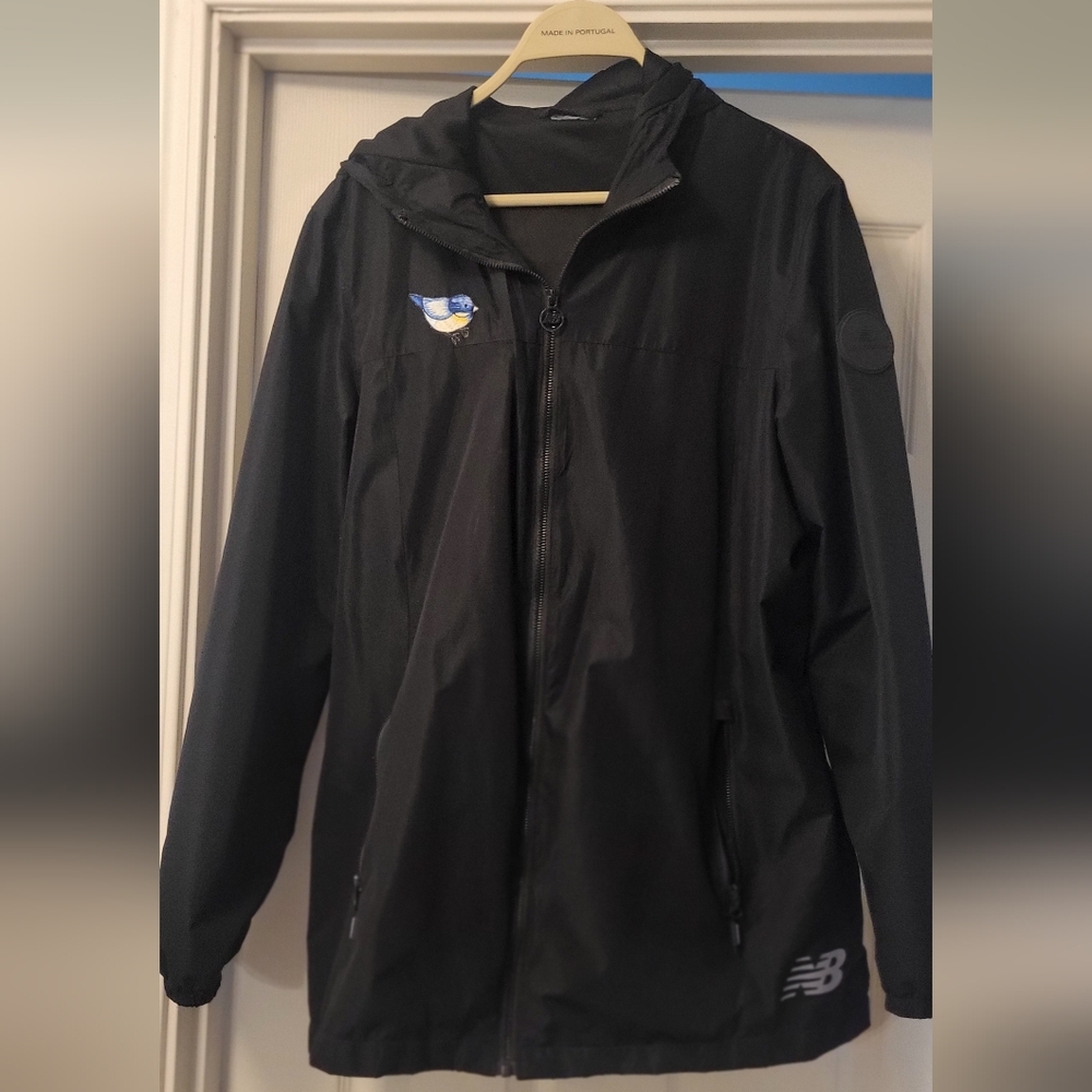New Balance Womens Black Rain Hooded Jacket